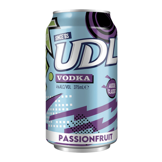 UDL Vodka Passionfruit 375ml Can
