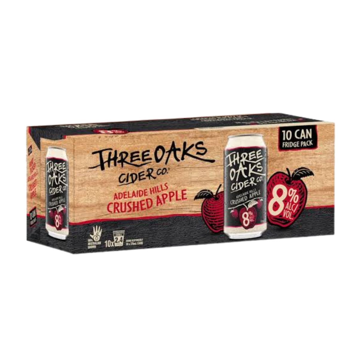 Three Oaks Original Apple Cider 8% 10x375ml Cans