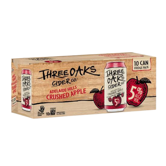 Three Oaks Original Apple Cider 5% 10x375ml Cans