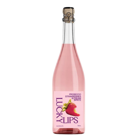 Lucky Lips Prosecco Strawberries & Cream Spritz 750ml