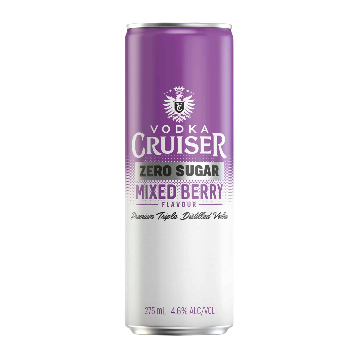 Vodka Cruiser Zero Sugar Mixed Berry 275ml Can