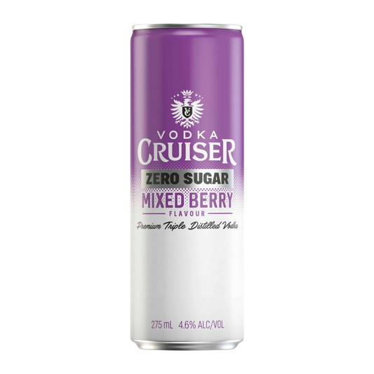 Vodka Cruiser Zero Sugar Mixed Berry 275ml Can