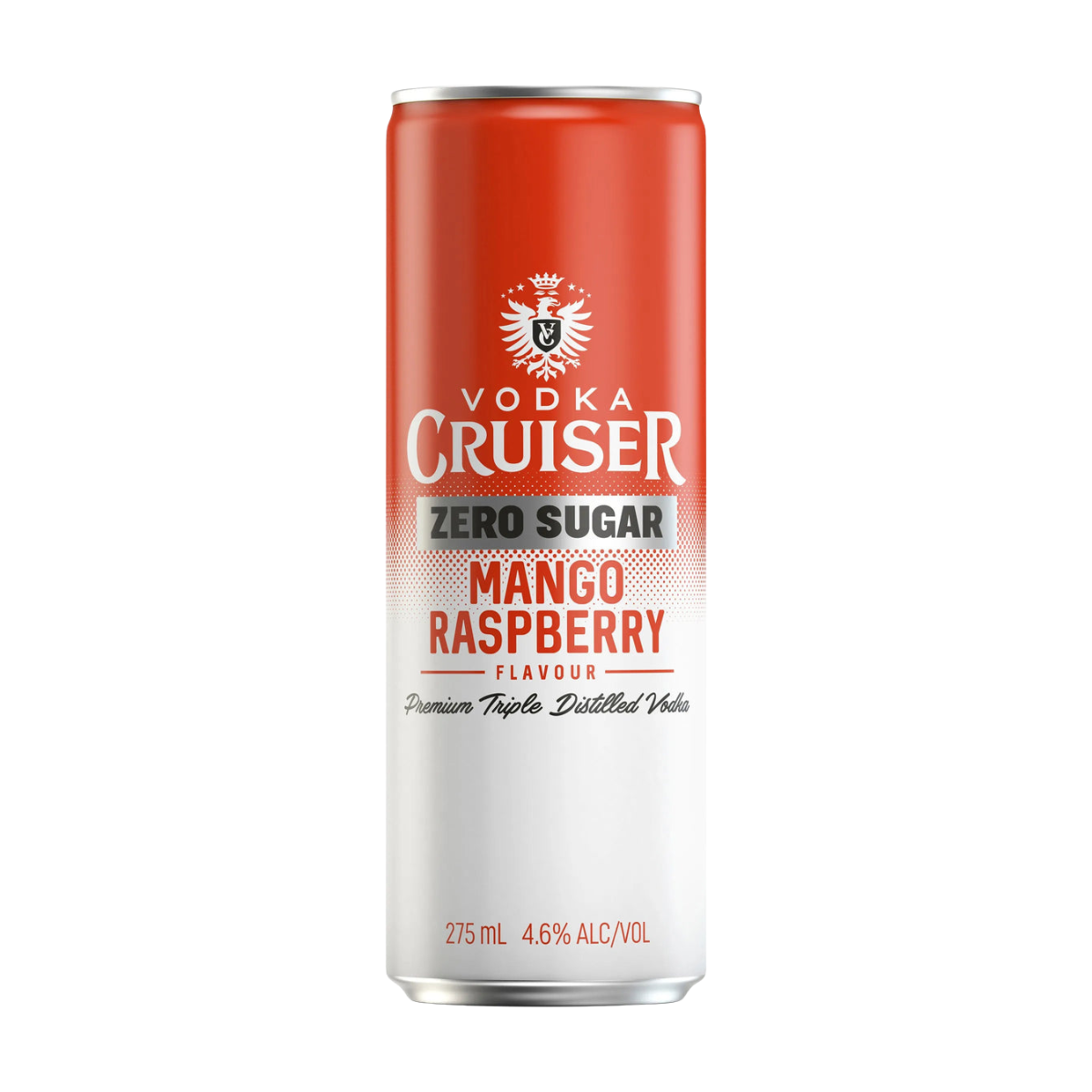 Vodka Cruiser Zero Sugar Mango Raspberry 275ml Can