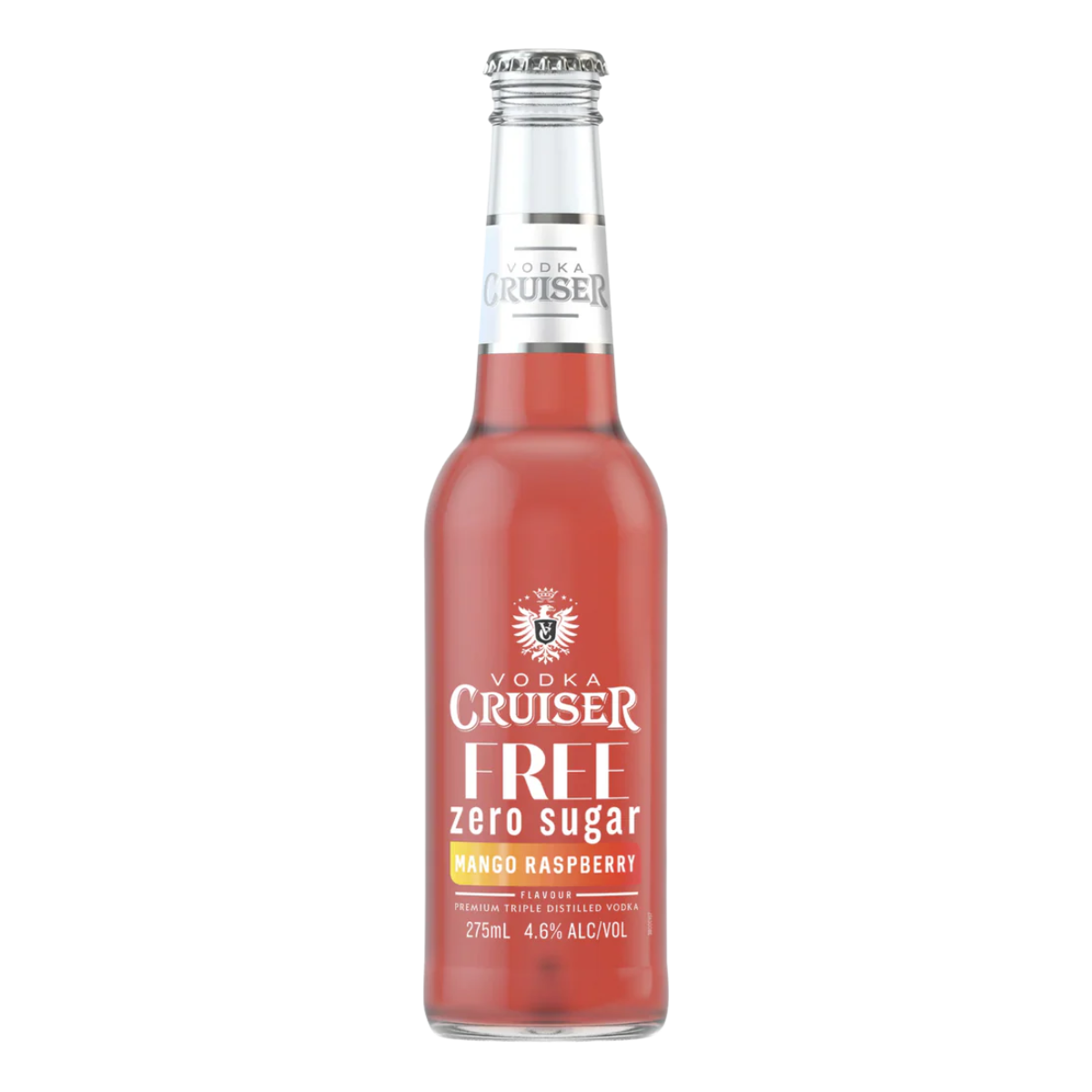 Vodka Cruiser Mango Raspberry Zero Sugar 275ml Bottle