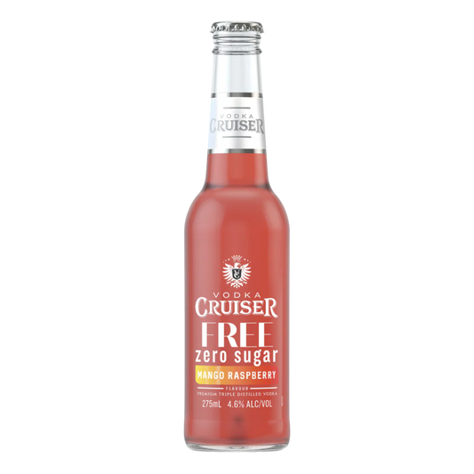 Vodka Cruiser Mango Raspberry Zero Sugar 275ml Bottle