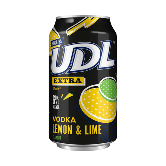 UDL EXTRA Vodka Lemon & Lime 6% 375ml Can