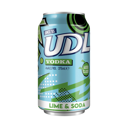 UDL Vodka Lime & Soda 375ml Can