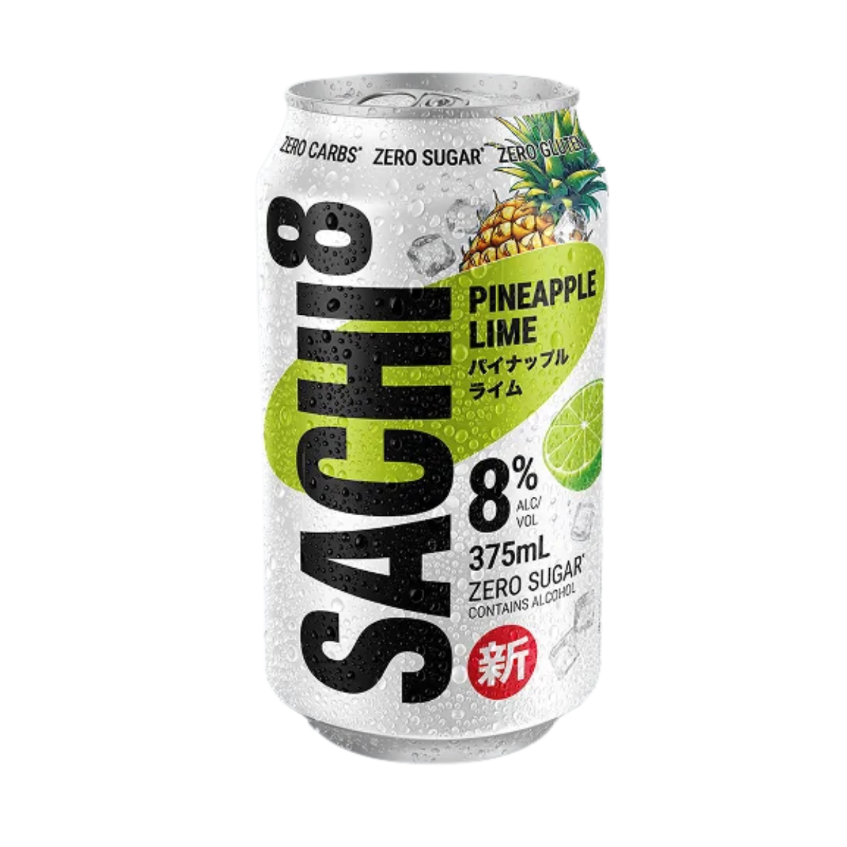 Sachi 8% Pineapple Lime Zero Sugar 375ml Can