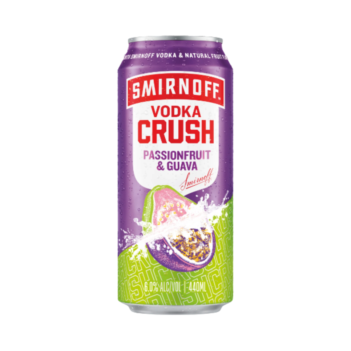 Smirnoff Vodka Crush Passionfruit & Guava 440ml Can
