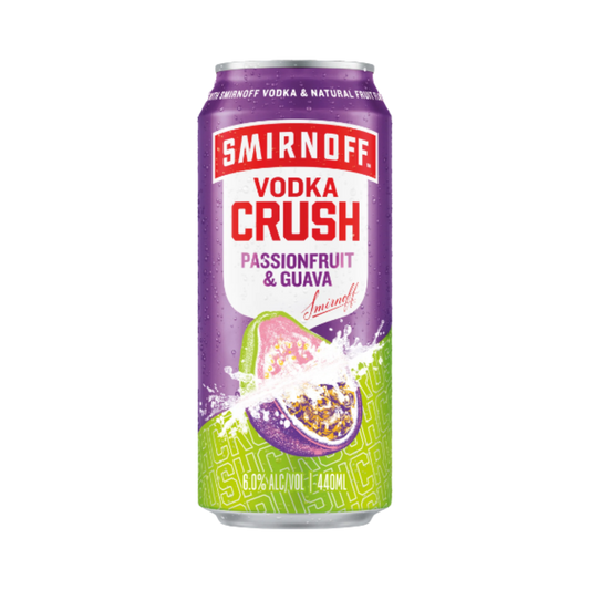 Smirnoff Vodka Crush Passionfruit & Guava 440ml Can