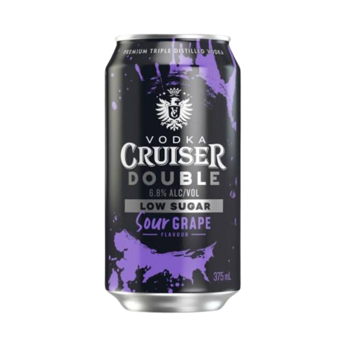 Vodka Cruiser Double Sour Grape Low Sugar 375ml