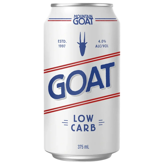 Mountain Goat Low Carb Beer 6x375ml Cans
