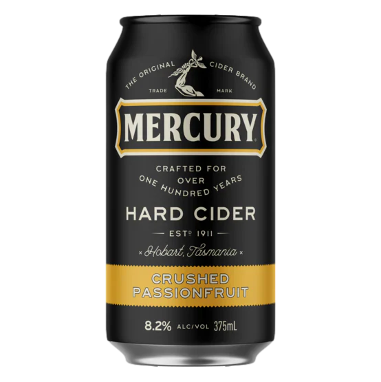 Mercury Hard Cider Passionfruit 8% 375ml Can