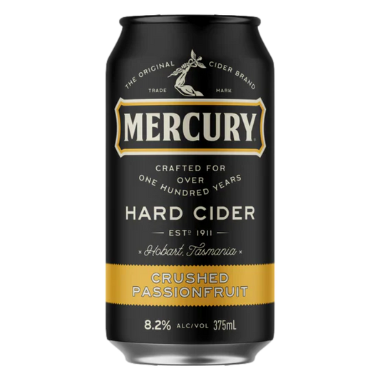 Mercury Hard Cider Passionfruit 8% 375ml Can