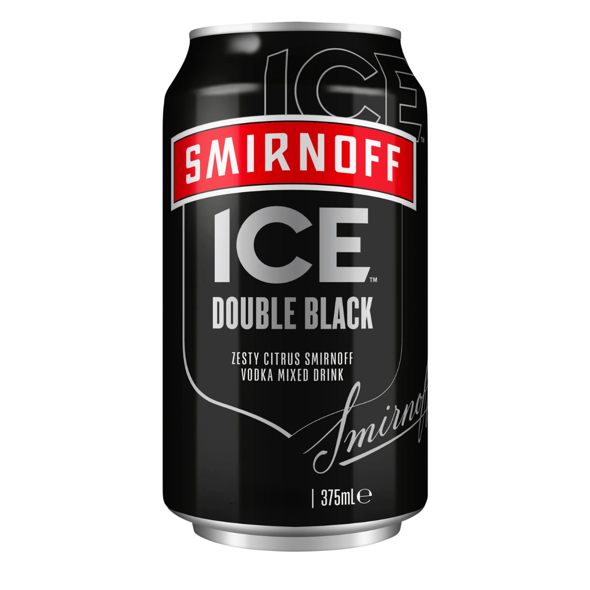 Smirnoff Ice Double Black Bar Serve 5% 375ml Can