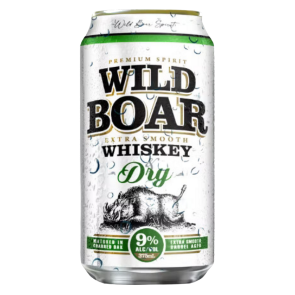 Wild Boar Whiskey & Dry 9% 375ml Can
