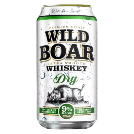Wild Boar Whiskey & Dry 9% 375ml Can