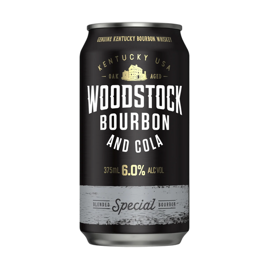 Woodstock & Cola 6% Silver 375ml Can