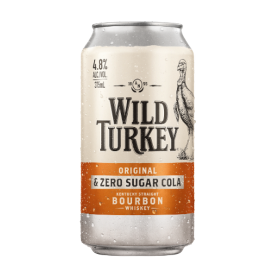 Wild Turkey Original & Cola Zero 375ml Can