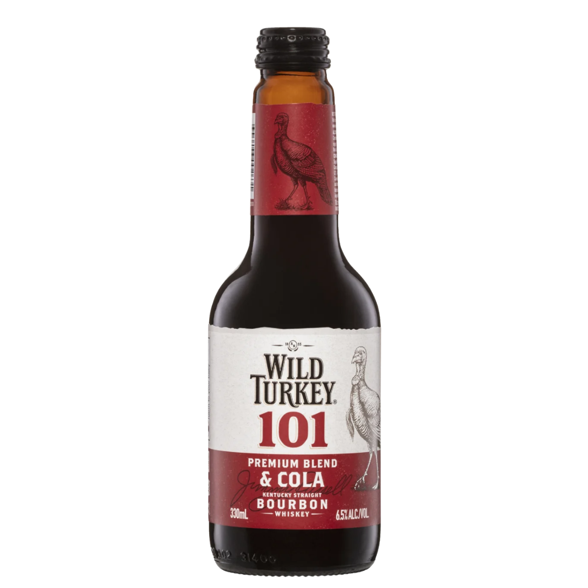 Wild Turkey 101 & Cola 330ml Bottle