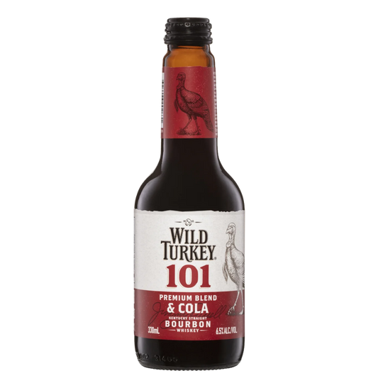 Wild Turkey 101 & Cola 330ml Bottle
