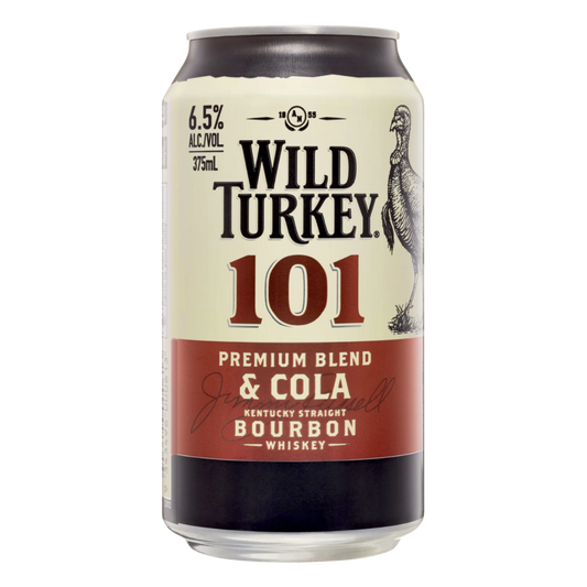 Wild Turkey 101 & Cola 375ml Can