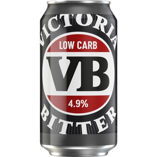 Victoria Bitter Low Carb 6 x 375ml Can