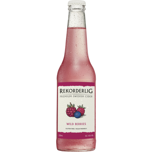 Rekorderlig Premium Swedish Cider Wild Berries 330ml Bottle