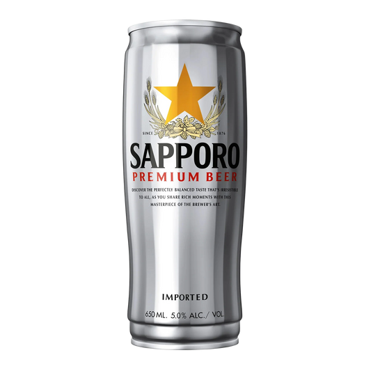 Sapporo Premium Lager 650ml Can