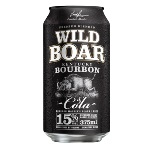 Wild Boar Bourbon & Cola 15% 375ml Can